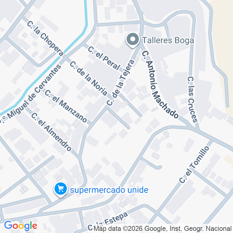 Código postal de Calle Zuloaga en Horcajo de Santiago
