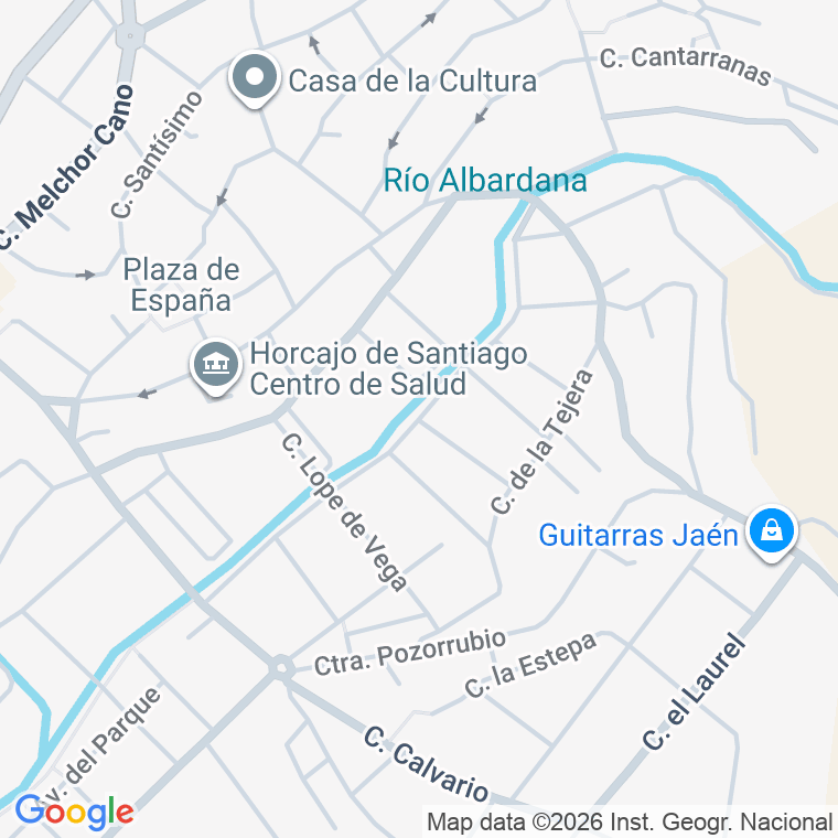 Código postal de Paseo Miguel de Cervantes en Horcajo de Santiago