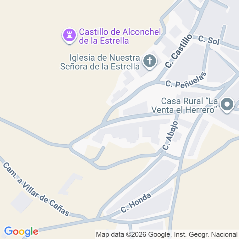 Código postal de Calle Empedrada en Alconchel de la Estrella