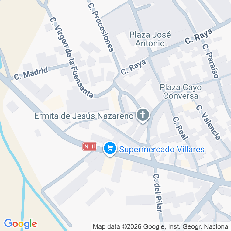 Código postal de Calle Capellan Garcia Moreno en Villares del Saz