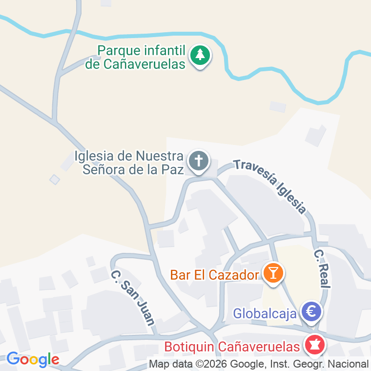 Código postal de Calle Iglesia en Cañaveruelas