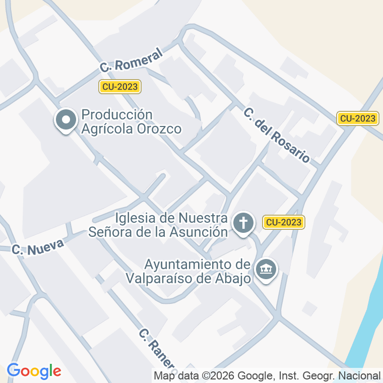 Código postal de Calle Yedra (la) en Valparaiso de Abajo