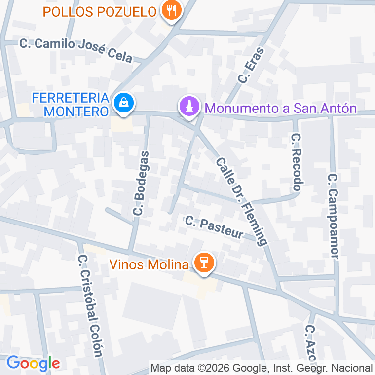 Código postal de Calle Medico en Casas de Fernando Alonso