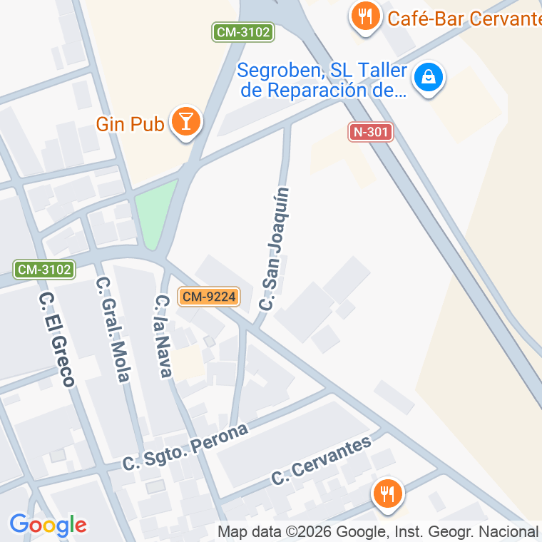 Código postal de Calle San Joaquin en Pedernoso (el)