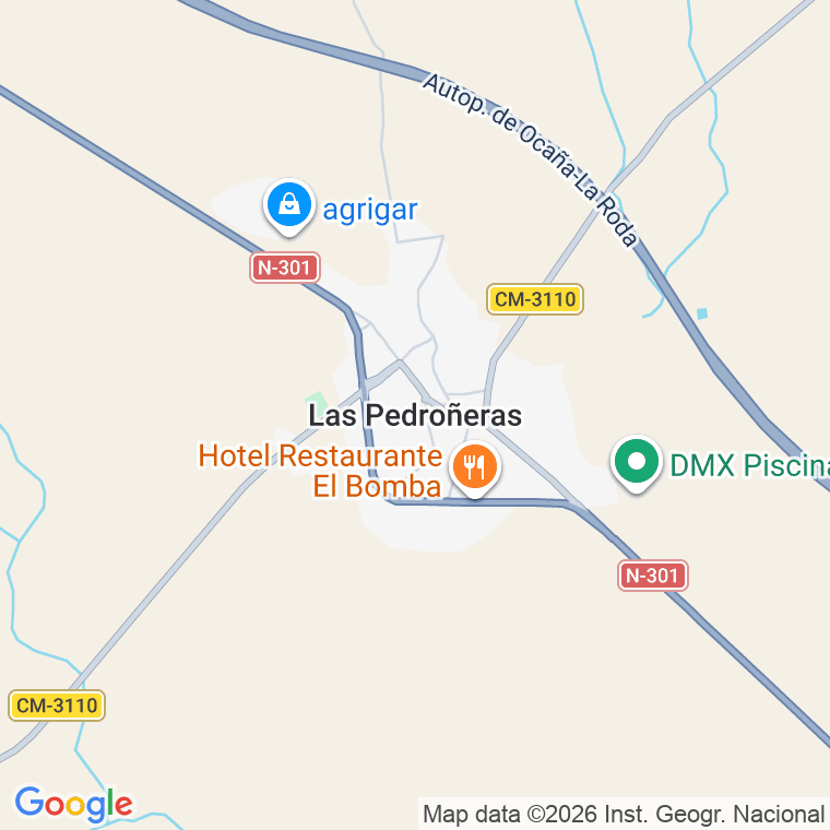 Código postal de Pedroñeras, las en Cuenca