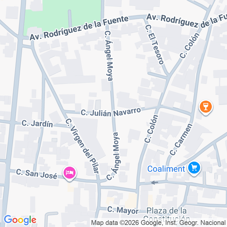 Código postal de Calle Julian Navarro en Casas de Benitez