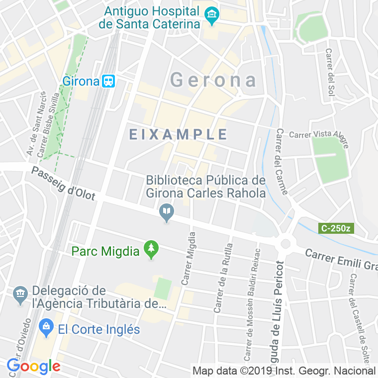 Código Postal calle Creu   (Impares Del 9 Al Final)  (Pares Del 12 Al Final) en Girona
