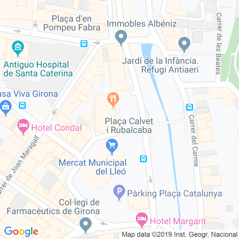 Código Postal calle Salvador Espriu, plaça en Girona