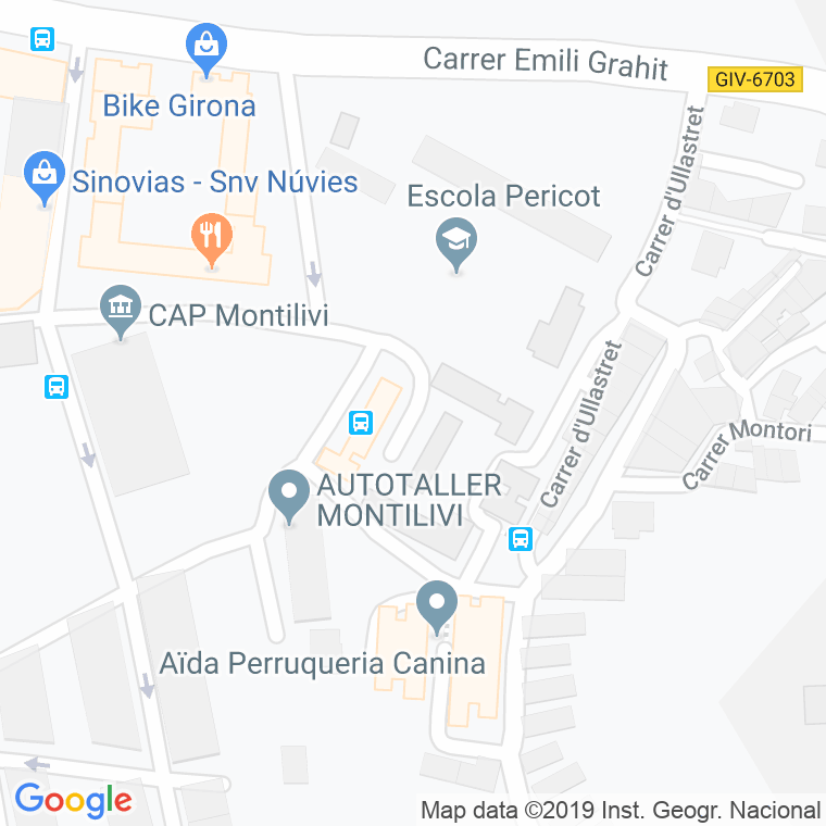 Código Postal calle Girona Per Girona, grup en Girona