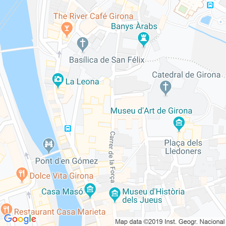 Código Postal calle Catedral, plaça en Girona