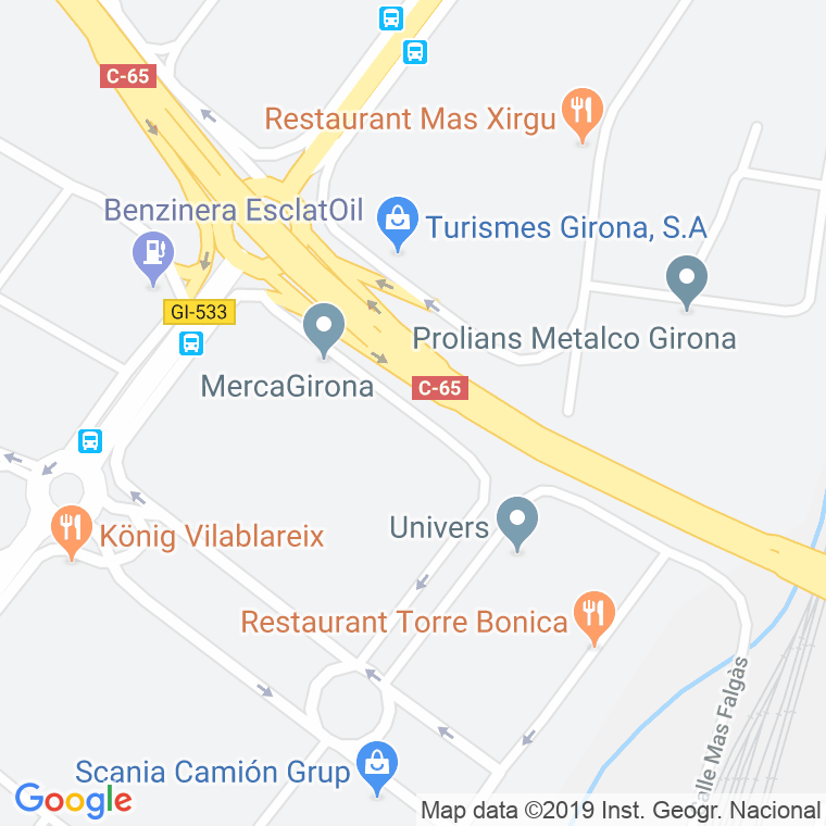 Código Postal calle Camp Gurnau en Girona