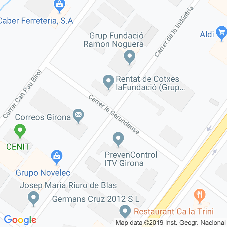 Código Postal calle Gerundense, La en Girona
