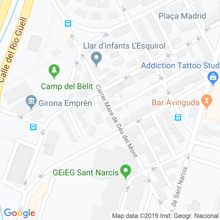 Código Postal calle Mare De Deu Del Mont en Girona