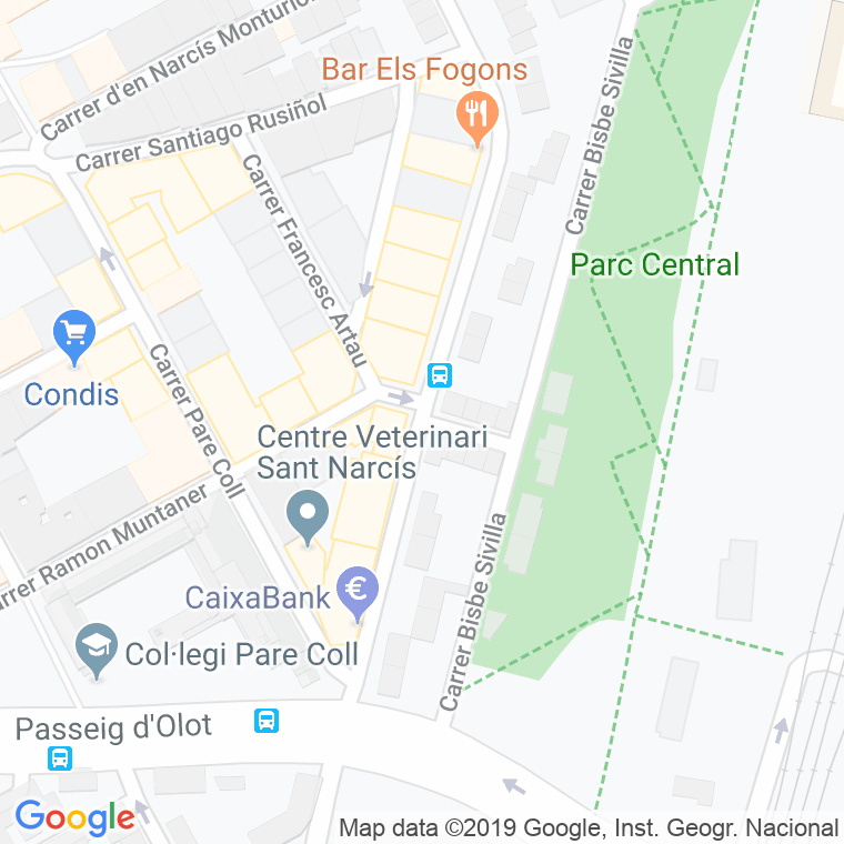Código Postal calle Mare De Deu Del Pilar en Girona