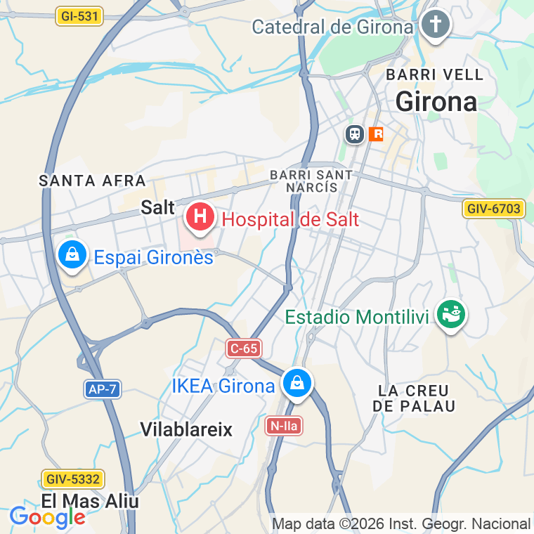 Código postal de Ramon Turro en Girona