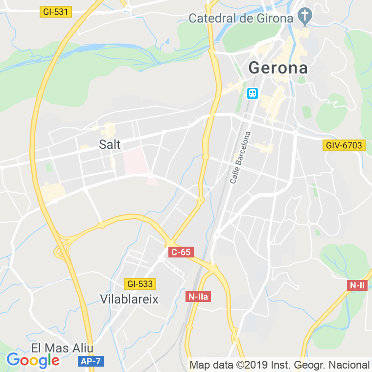 Código Postal calle Riu Güell   (Impares Del 15 Al Final)  (Pares Del 16 Al Final) en Girona
