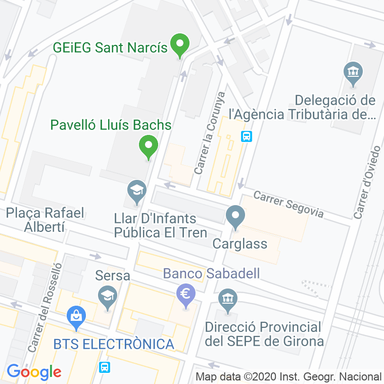 Código Postal calle Zamora en Girona