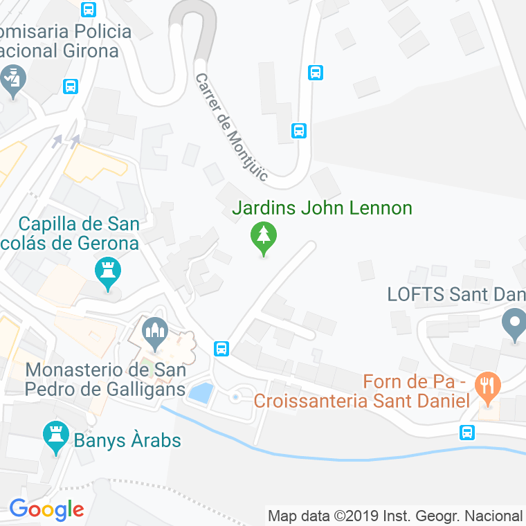Código Postal calle Jardins John Lennon en Girona