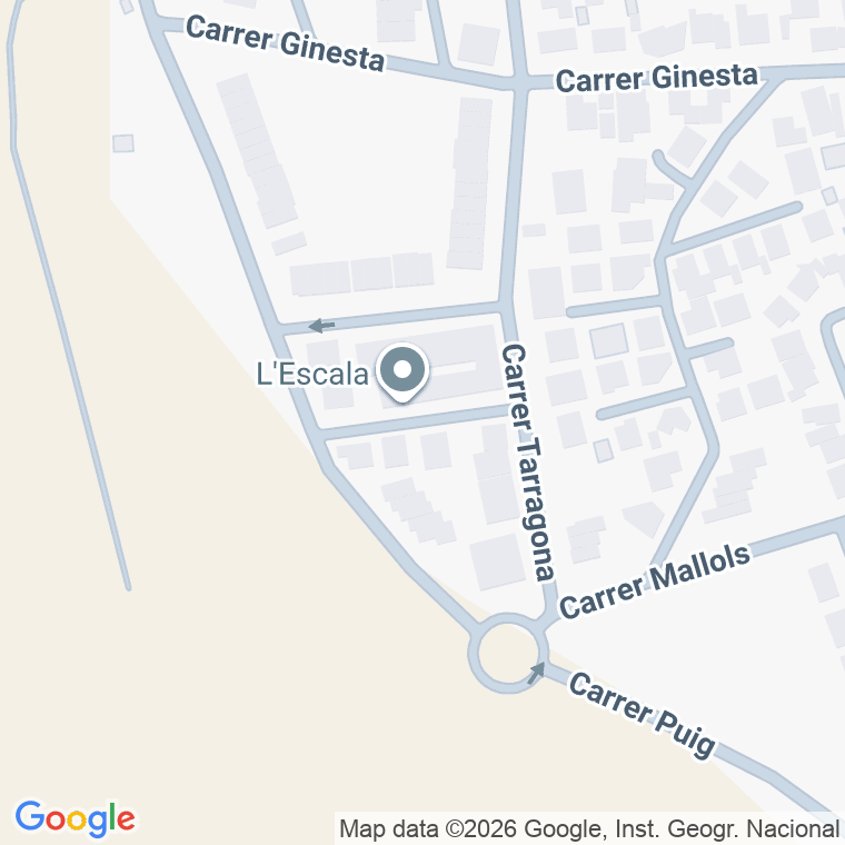 Código postal de Carre Sant Pere Pescador en Escala (l')
