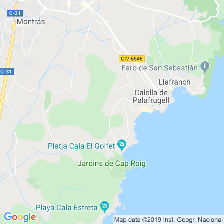 Código Postal de Calella De Palafrugell en Girona