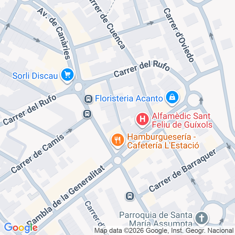 Código postal de C Josep Berga I Boada en Sant Feliu de Guixols