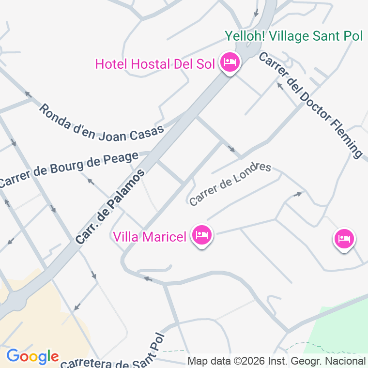 Código postal de C Trafalgar en Sant Feliu de Guixols