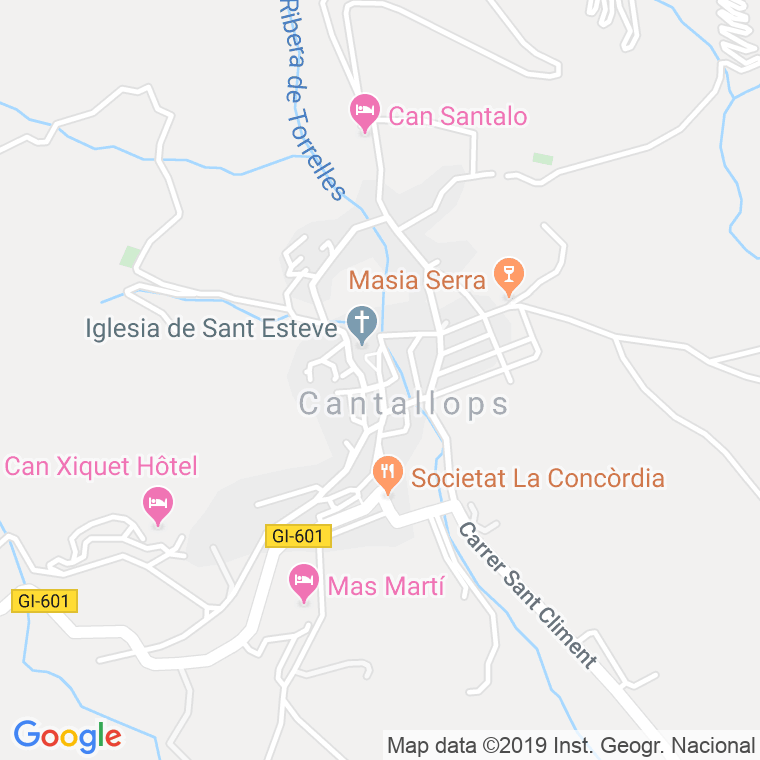 Código Postal de Veinat De Cantallops en Girona