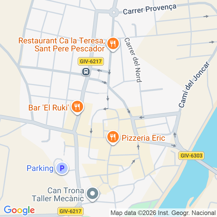 Código postal de Plaça Catalunya en Sant Pere Pescador