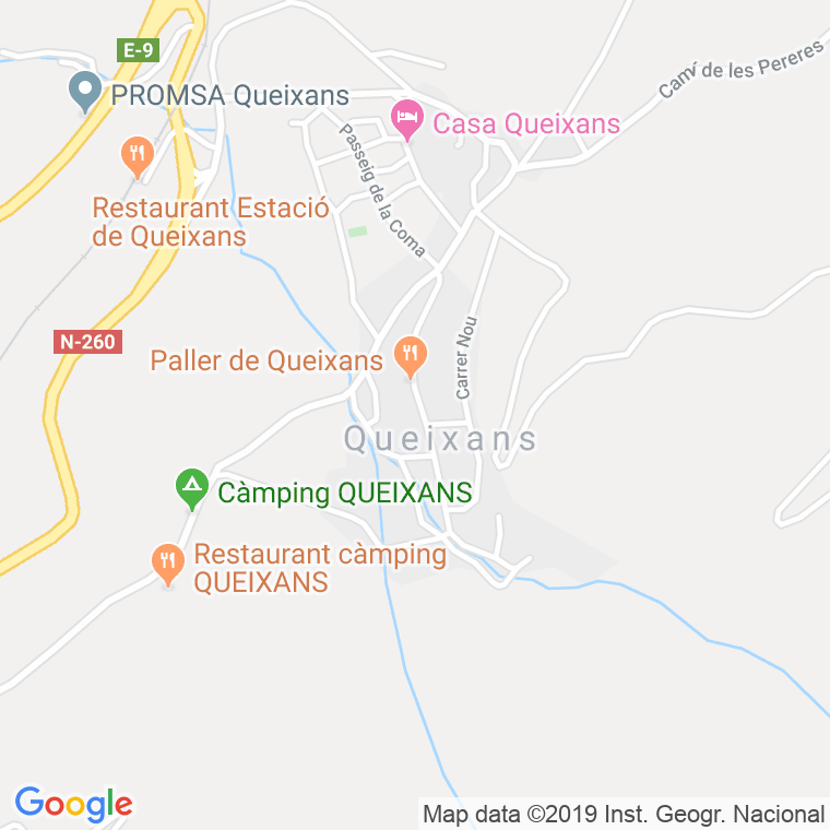 Código Postal de Queixans en Girona