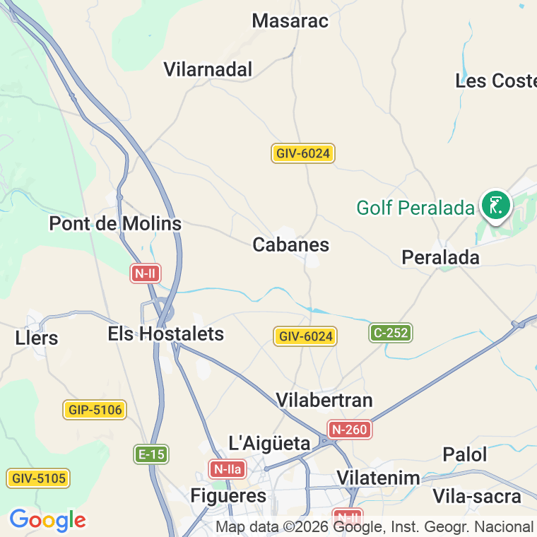 Código postal de Cabanes en Girona