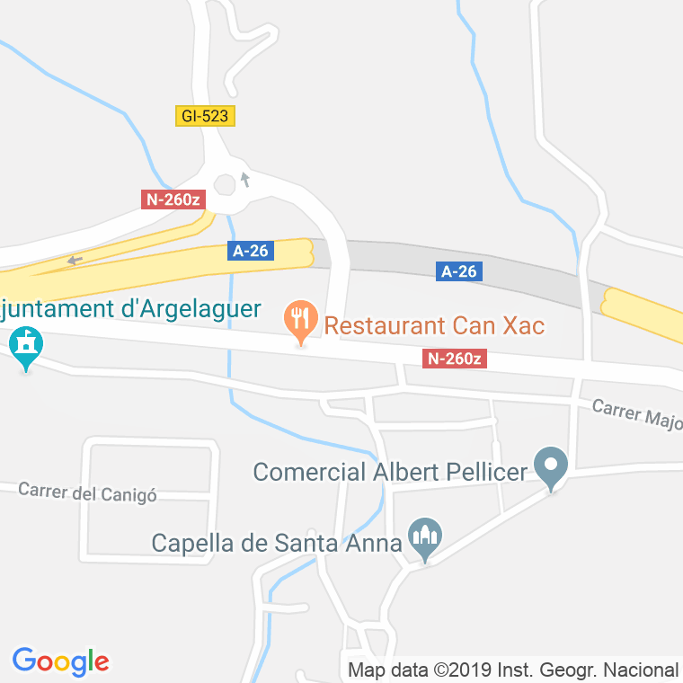Código Postal de Argelaguer en Girona