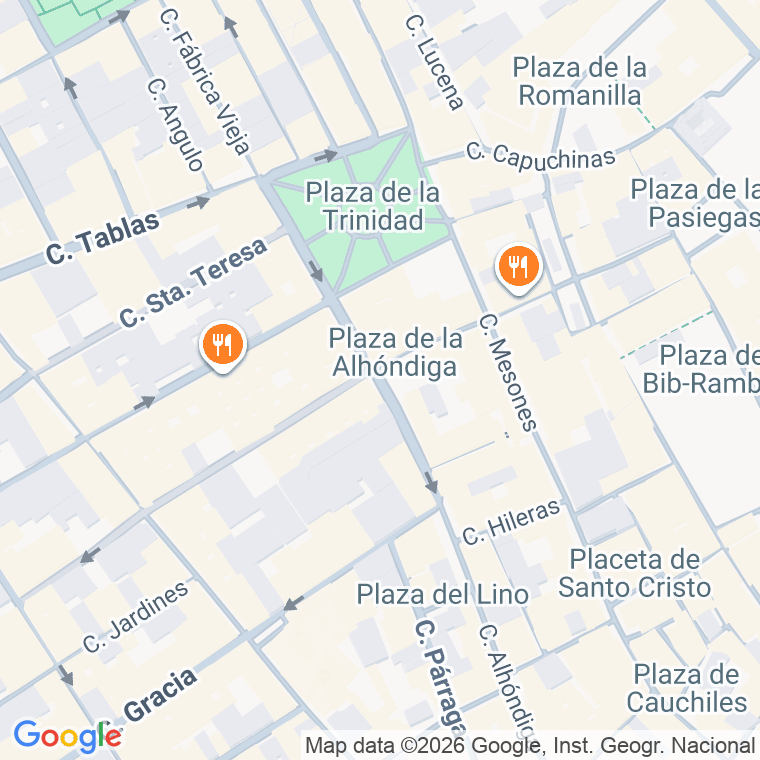 Código postal de Plaza Alhondiga (de La) en Granada
