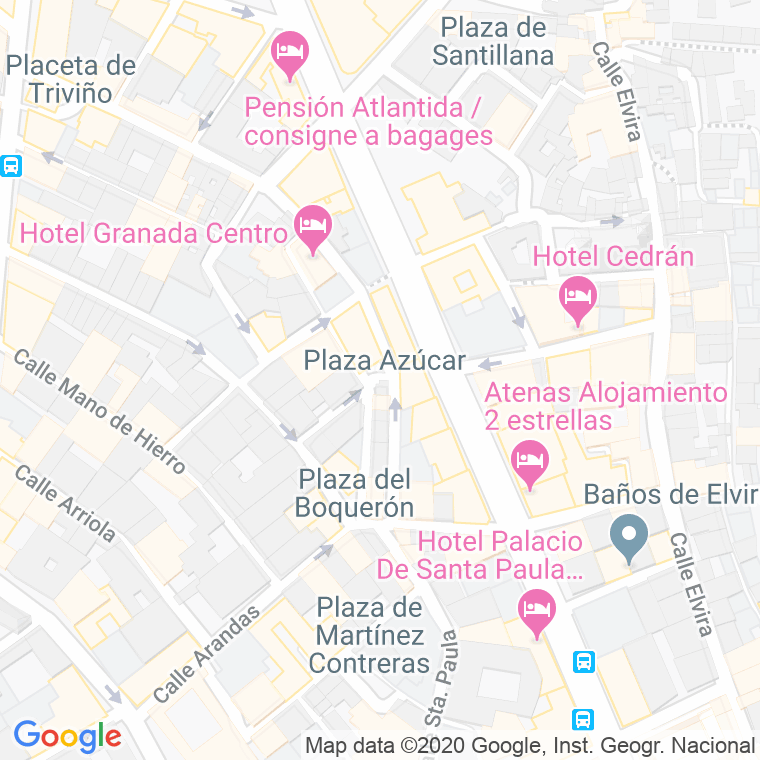 Código Postal calle Azucar, plaza en Granada