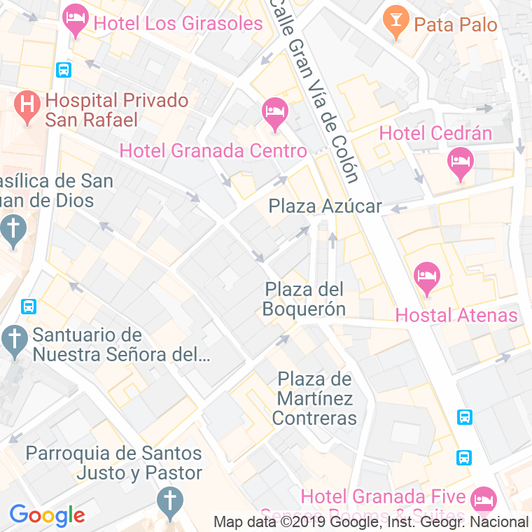 Código Postal calle Boqueron, plaza en Granada