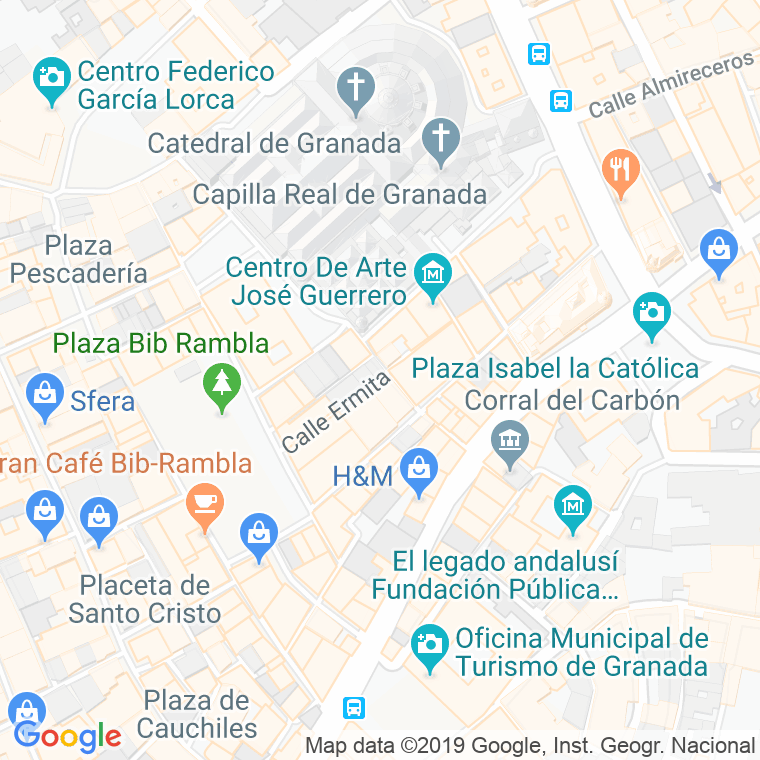 Código Postal calle Ermita en Granada