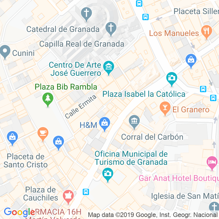 Código Postal calle Lopez Rubio en Granada