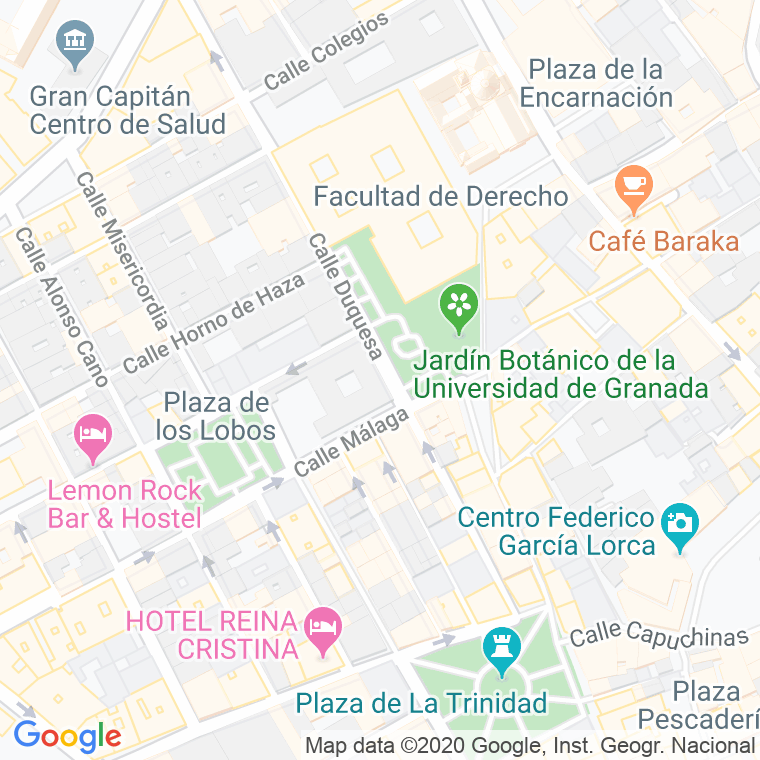 Código Postal calle Piedad en Granada