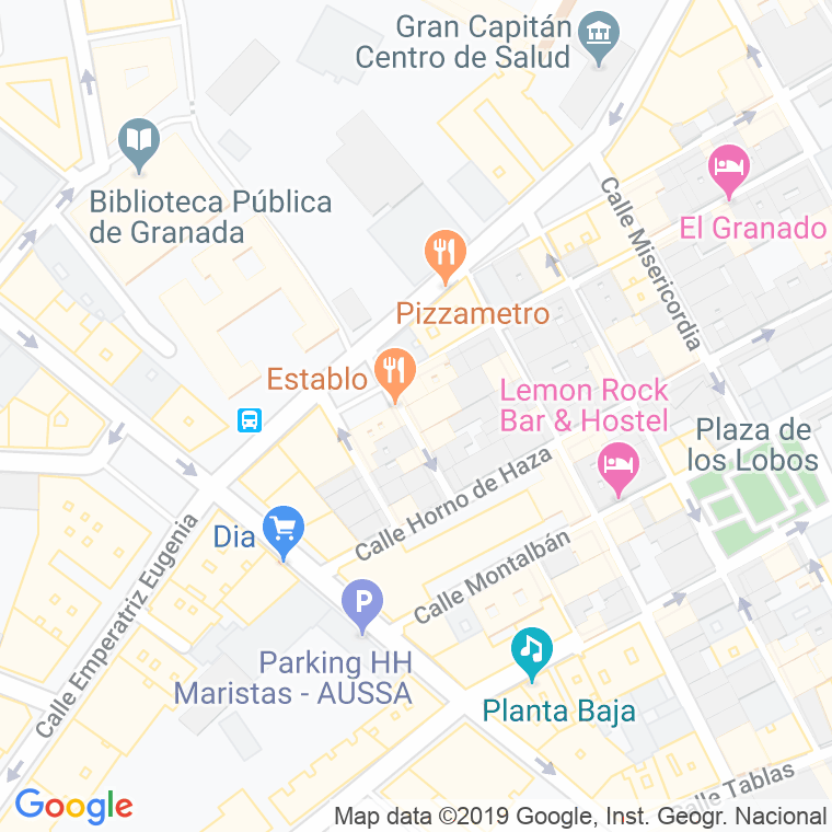 Código Postal calle Almona Vieja Del Picon en Granada