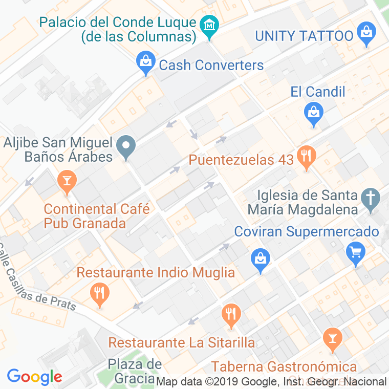Código Postal calle Carlos Pareja en Granada