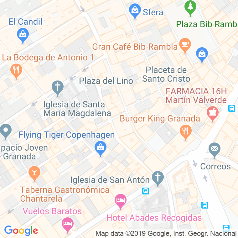 Código Postal calle Darrillo De La Magdalena en Granada