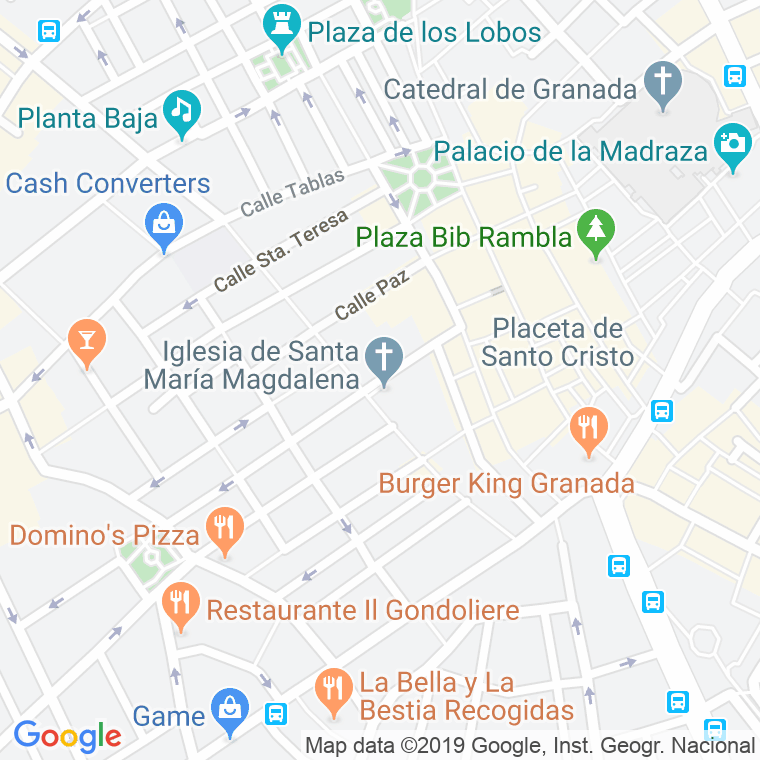Código Postal calle Gracia en Granada