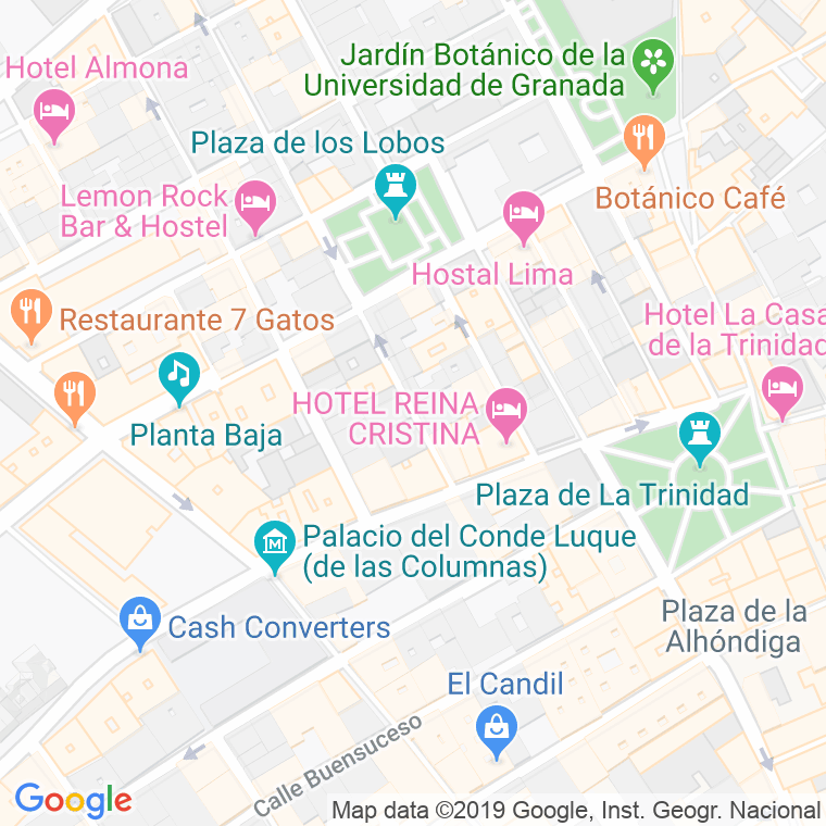 Código Postal calle Guadalajara en Granada