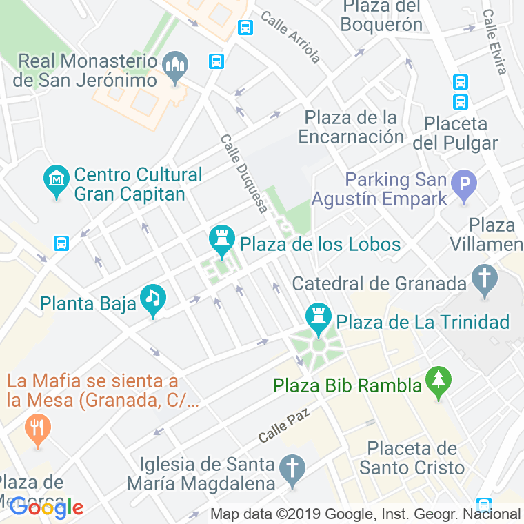 Código Postal calle Laurel De Las Tablas en Granada
