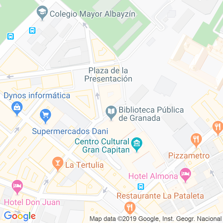 Código Postal calle Madre Teresa en Granada