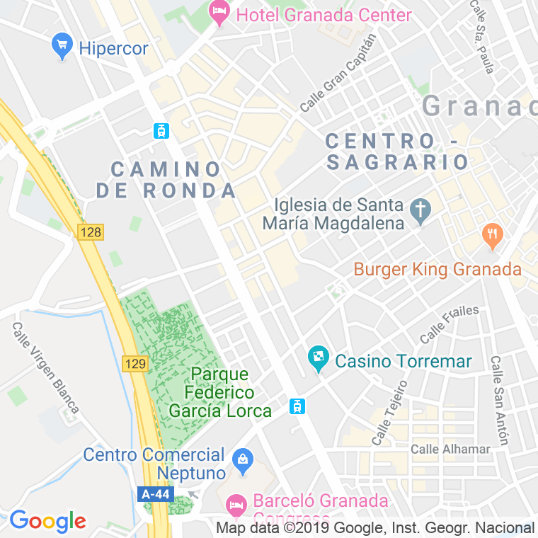Código Postal calle Pedro Antonio De Alarcon   (Pares Del 20 Al Final) en Granada