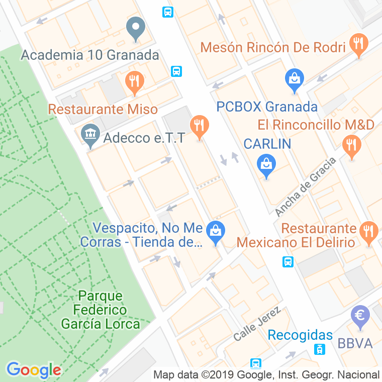 Código Postal calle Buenos Aires en Granada