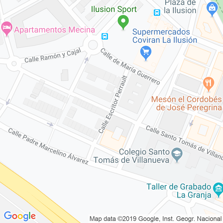 Código Postal calle Escritor Perrault en Granada