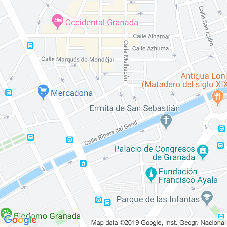 Código Postal calle Maestro Lecuona en Granada