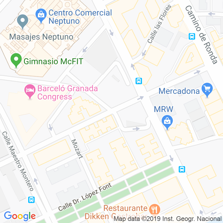 Código Postal calle Turin en Granada