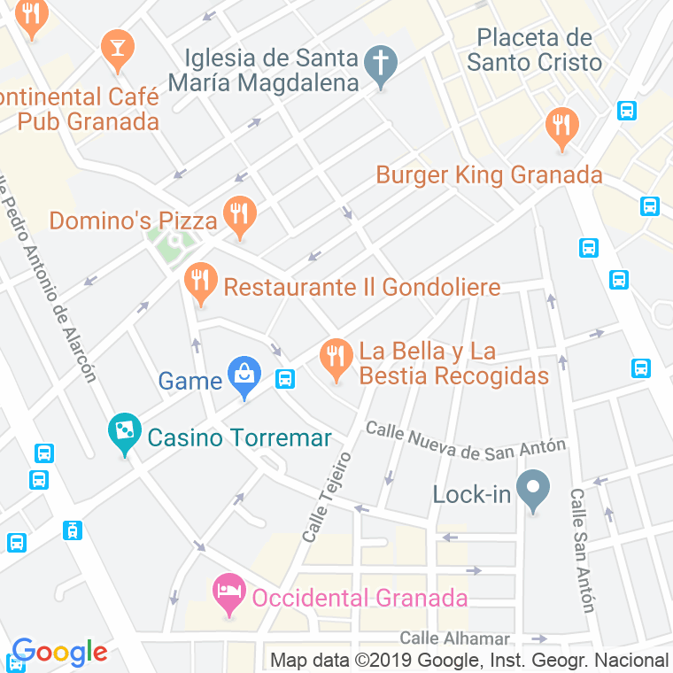 Código Postal calle Doctor Martin Lagos, plaza en Granada